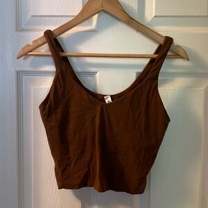 Lululemon cropped align tank roasted brown